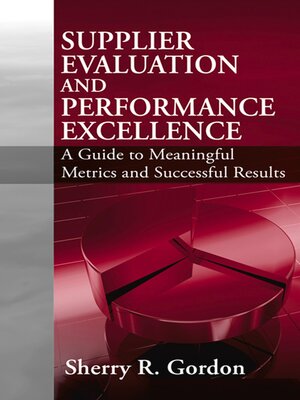 cover image of Supplier Evaluation and Performance Excellence